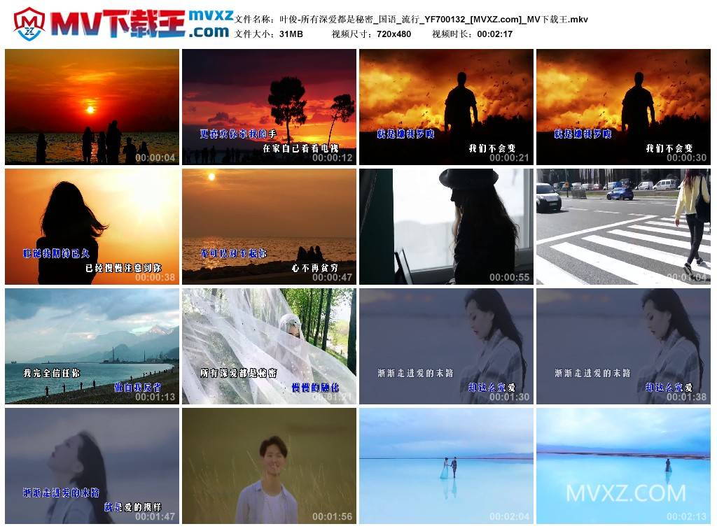 叶俊-所有深爱都是秘密_国语_流行_YF700132